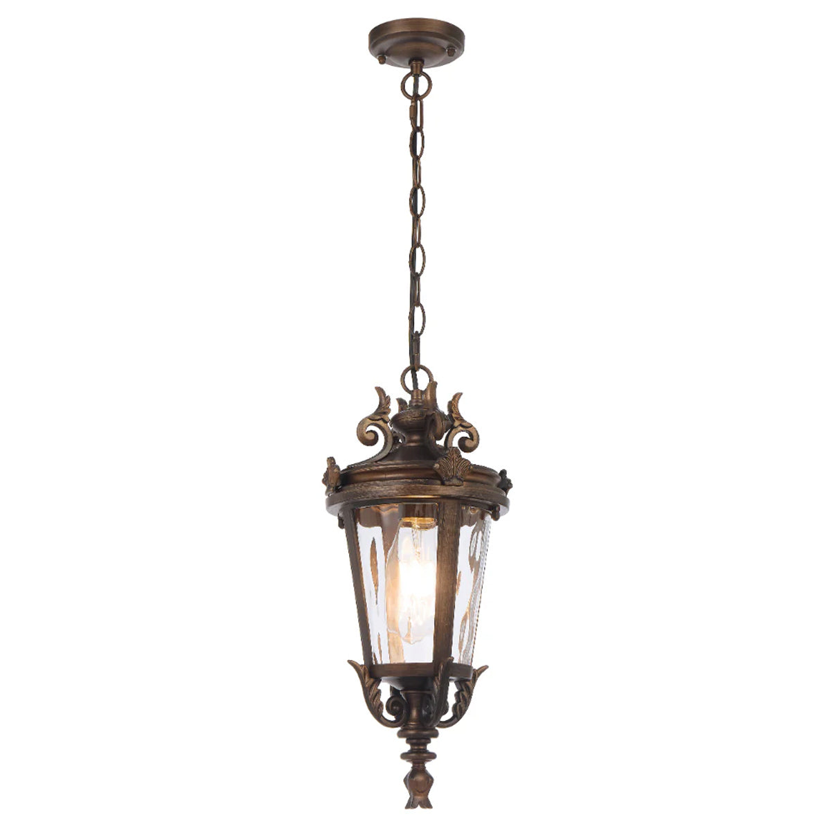 Pedral Pendant Light Antique Aluminium