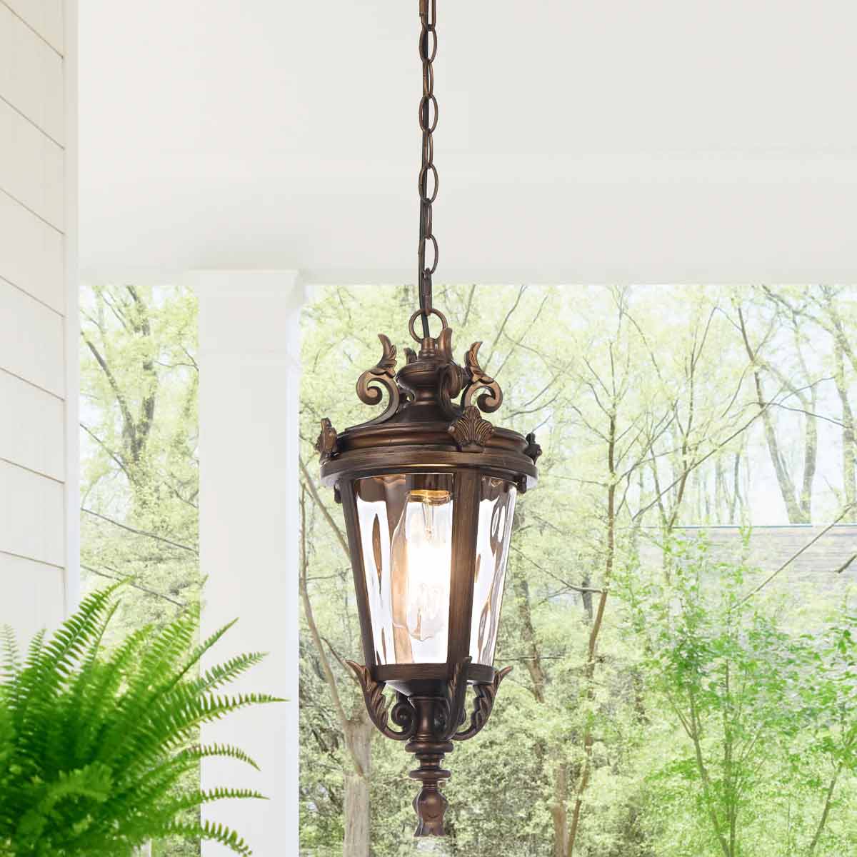 Pedral Pendant Light Antique Aluminium