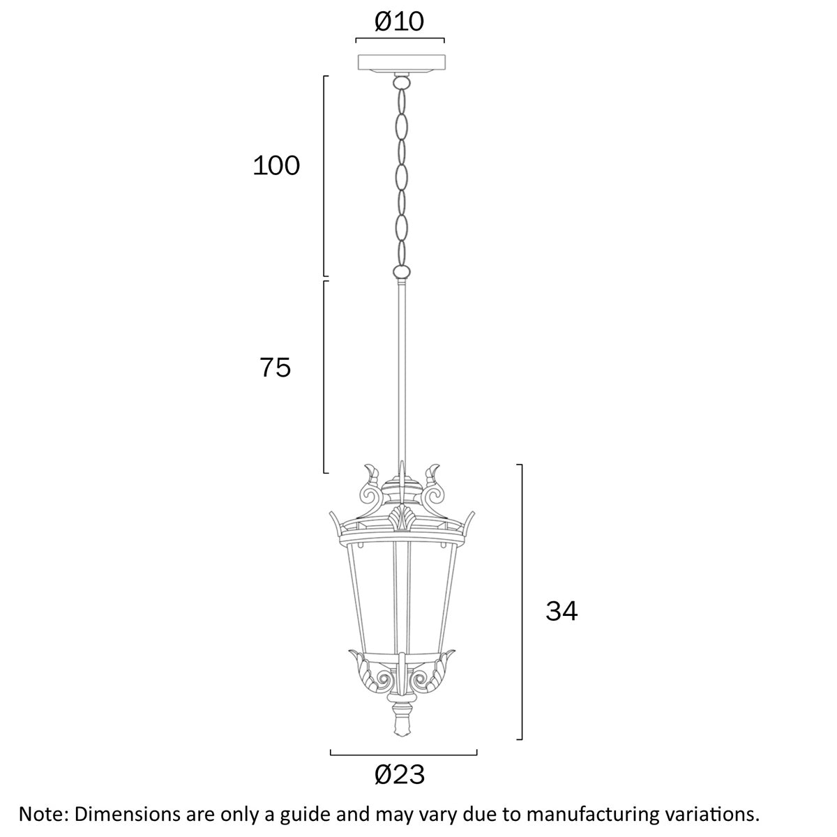 Pedral Pendant Light Antique Aluminium