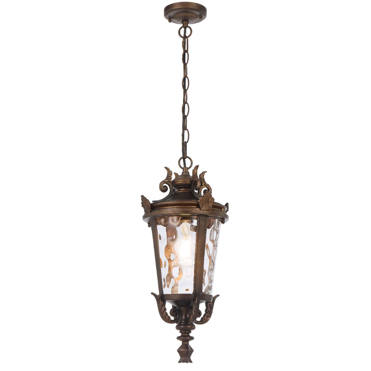 Pedral Pendant Light Antique Aluminium