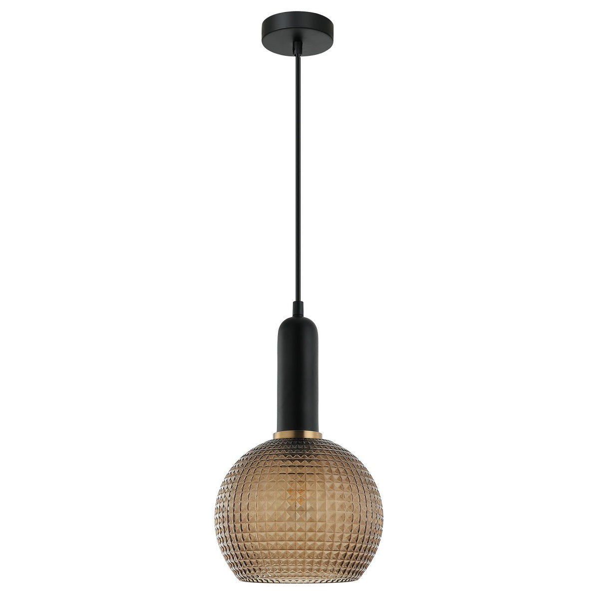 Pelota 1 Light Interior Wine Glass Segmented Glass Pendant Light