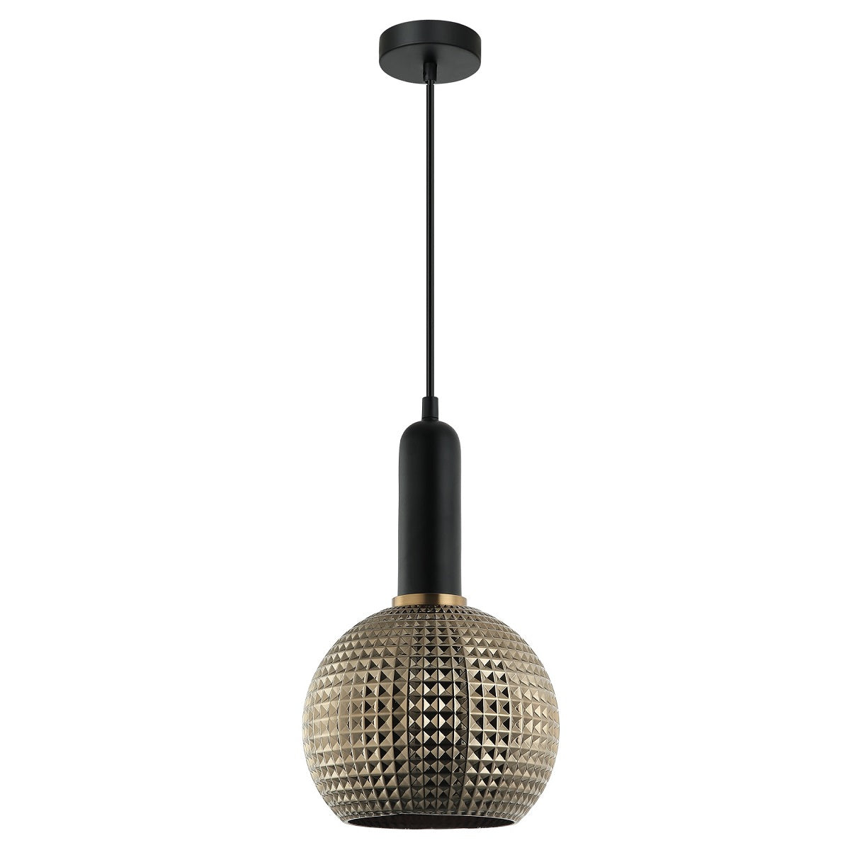 Pelota 1 Light Interior Wine Glass Segmented Glass Pendant Light