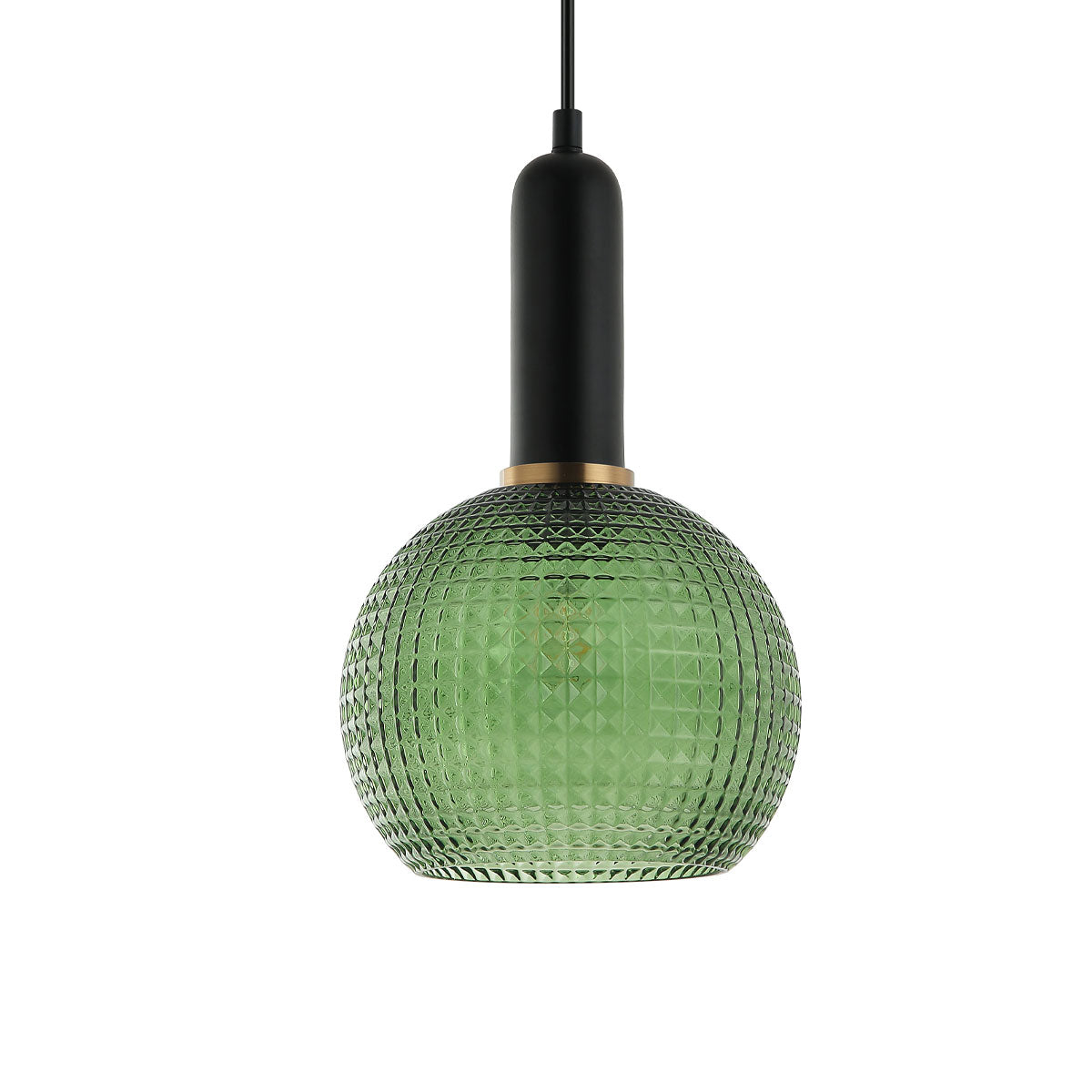 Pelota 1 Light Interior Wine Glass Segmented Glass Pendant Light