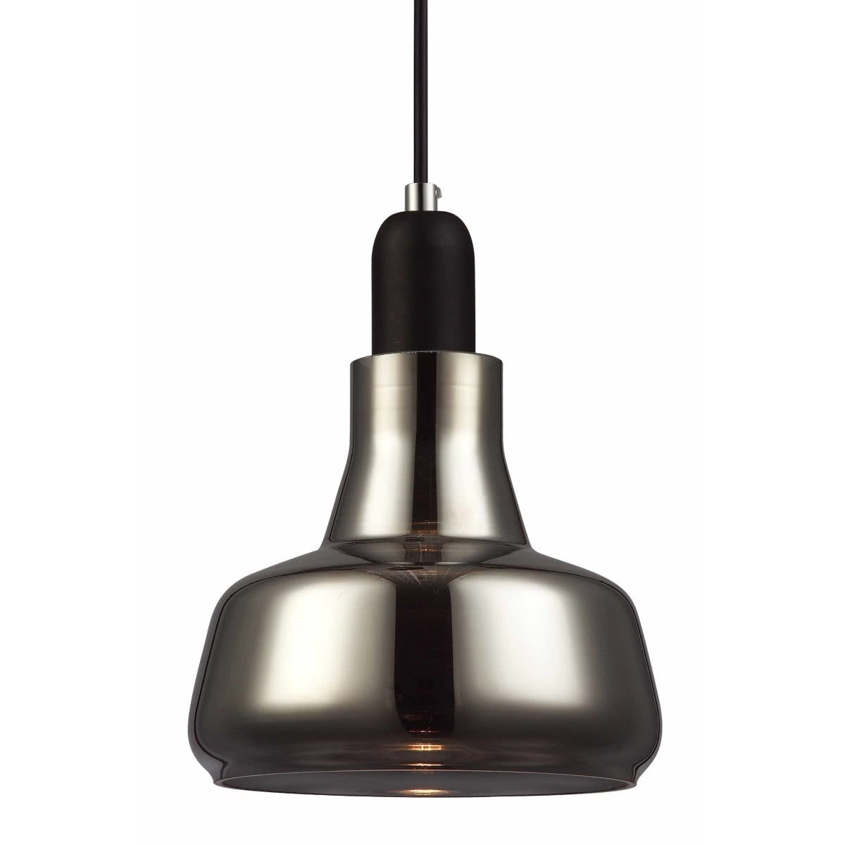 Penola Black Smoke Dome Pendant Light