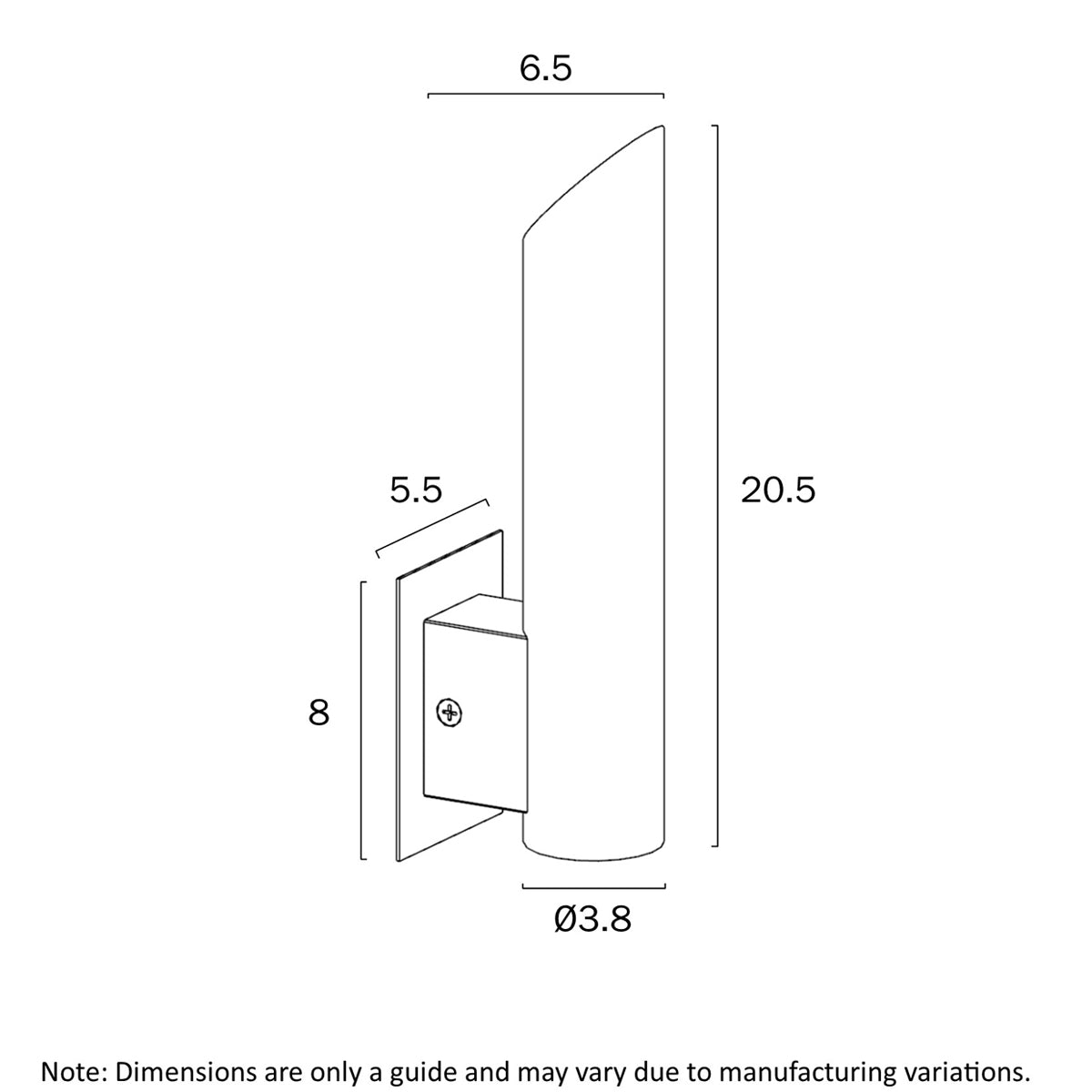 Penros 1 Up Exterior Wall Light