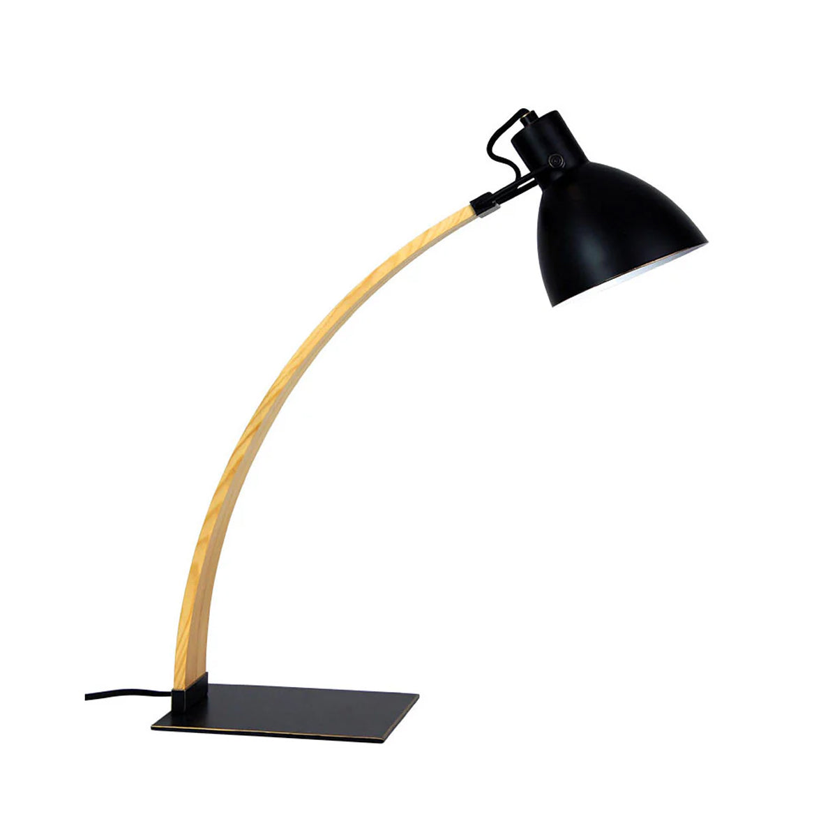 Perno Dark Bronze Timber Desk Lamp