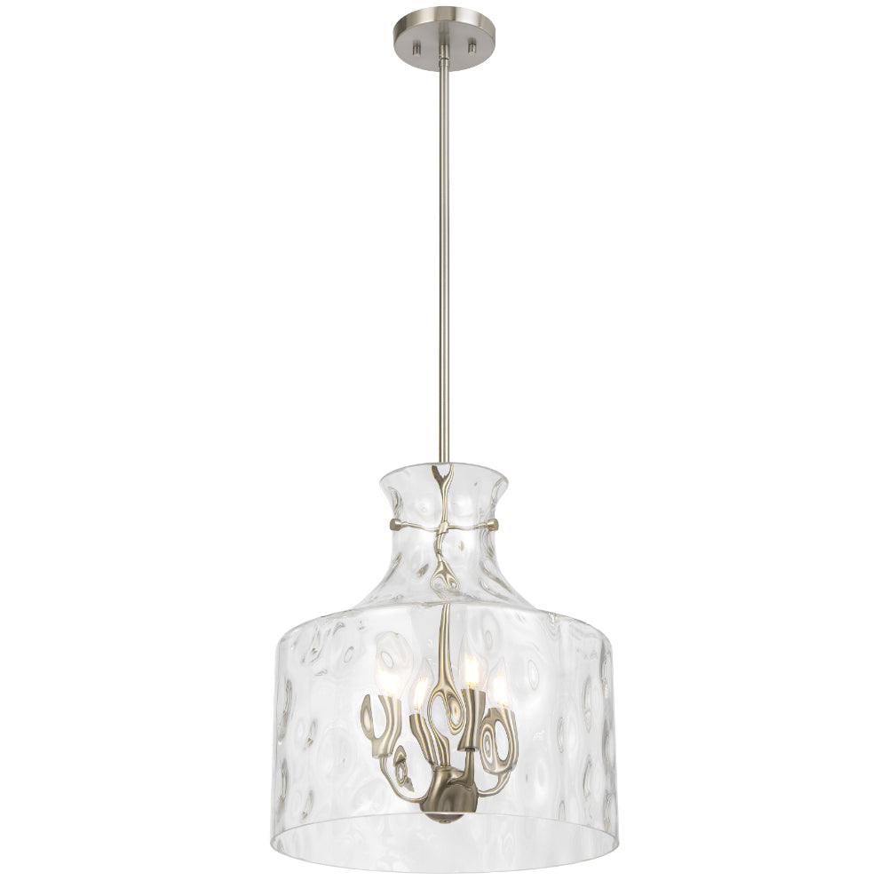 Perron 4 Light Pendant Light €“ Adjustable Dimpled Glass