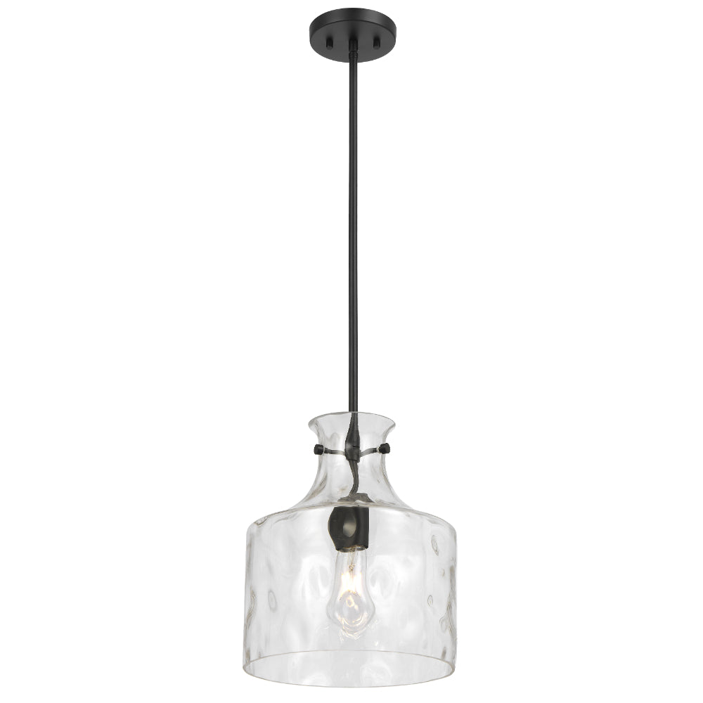 Perron Pendant Light with Dimpled Glass