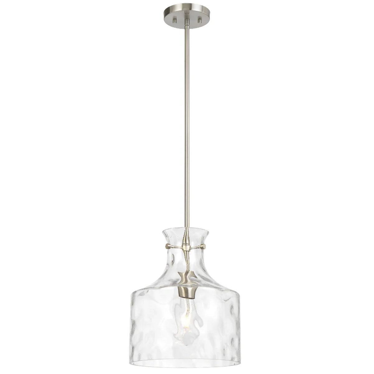 Perron Pendant Light with Dimpled Glass