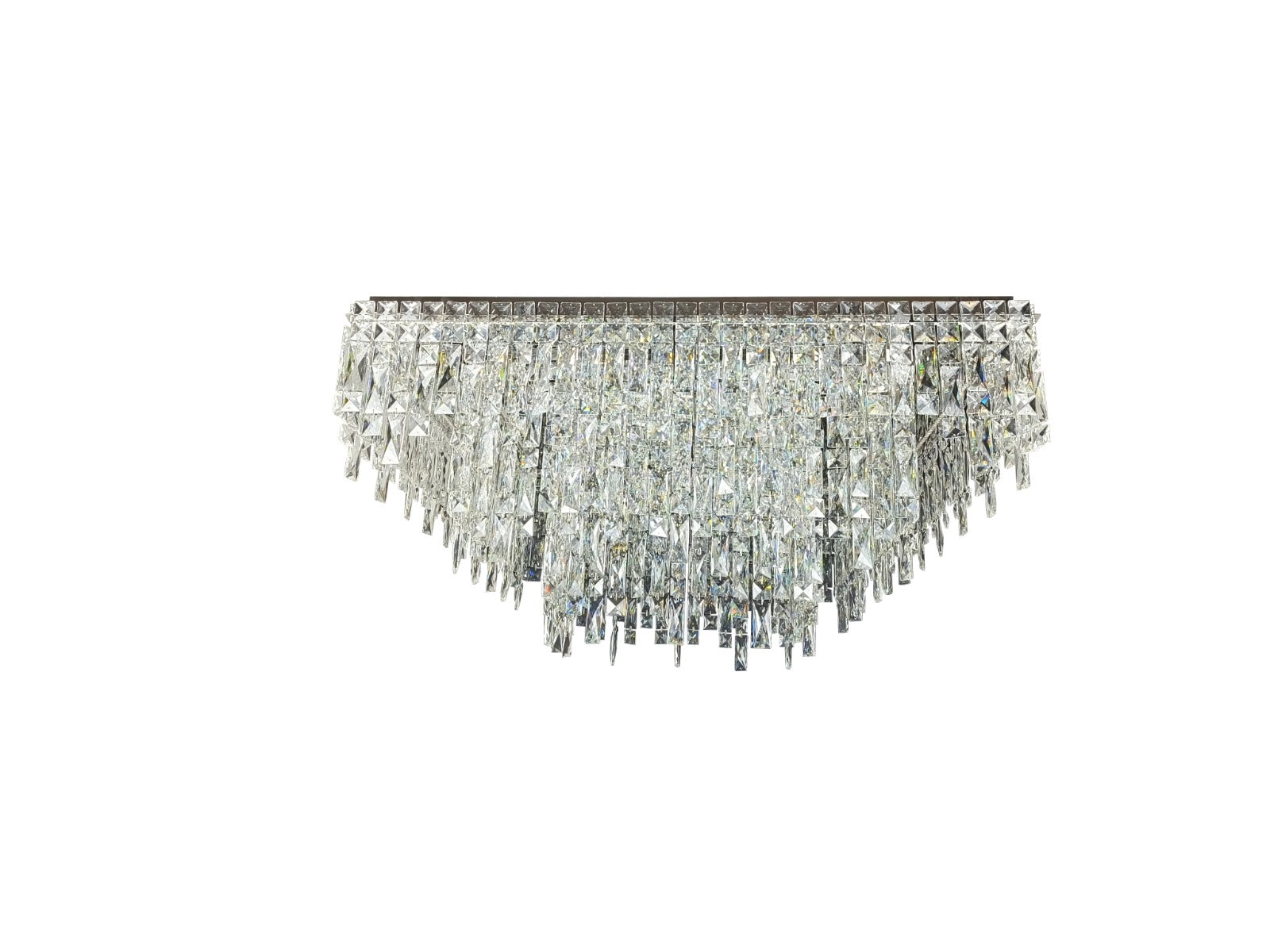 Perugia Square Crystal Pendant Light 1000mm