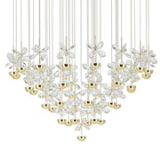 Pianopoli 3 Glass Flower Pendant with 43 LED Lights