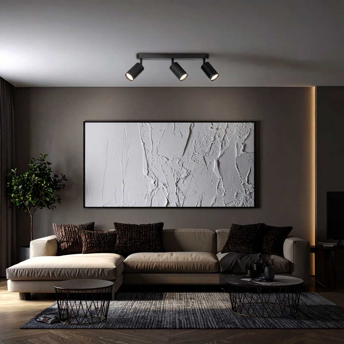 Picard 3-Light Bar Spotlight with Adjustable Tri-Colour GU10