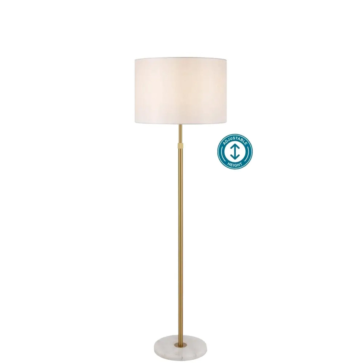 Placin Marble Floor Lamp with Adjustable Height