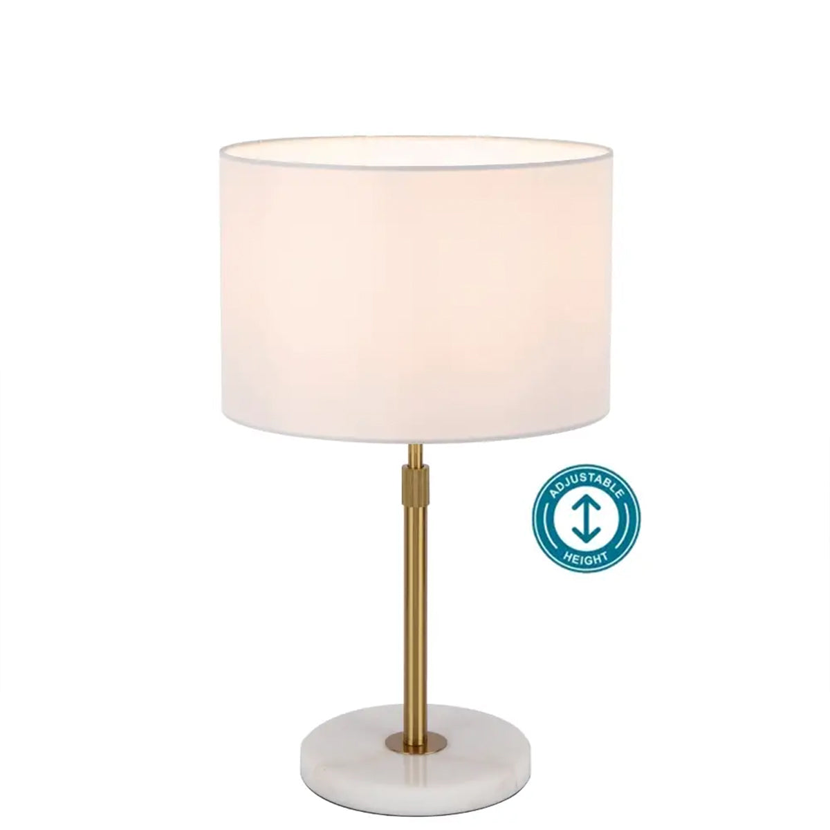 Placin Adjustable Table Lamp with Marble Base