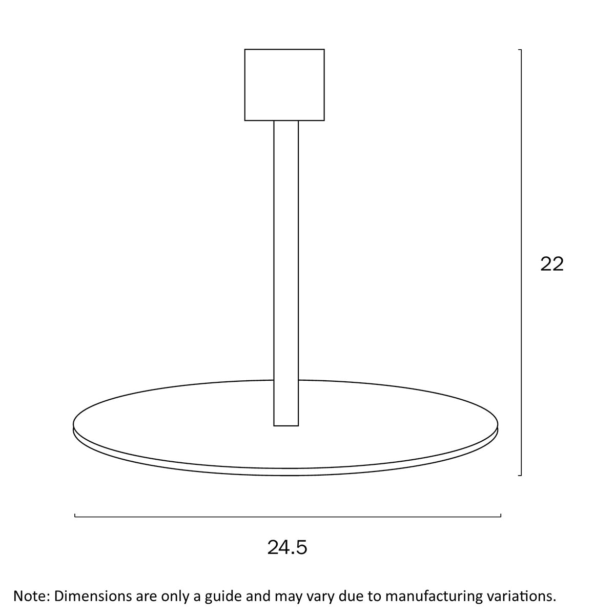 Plain Table Lamp with E27 Socket