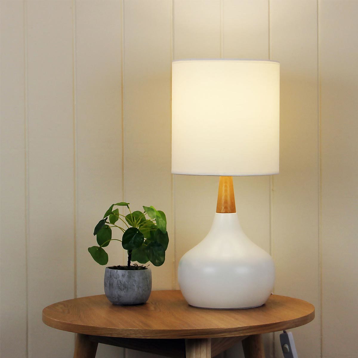 Pod Timber Touch Table Lamp