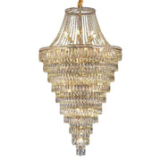 Positano Crystal Chandelier with 61 Lights 1500mm - Gold
