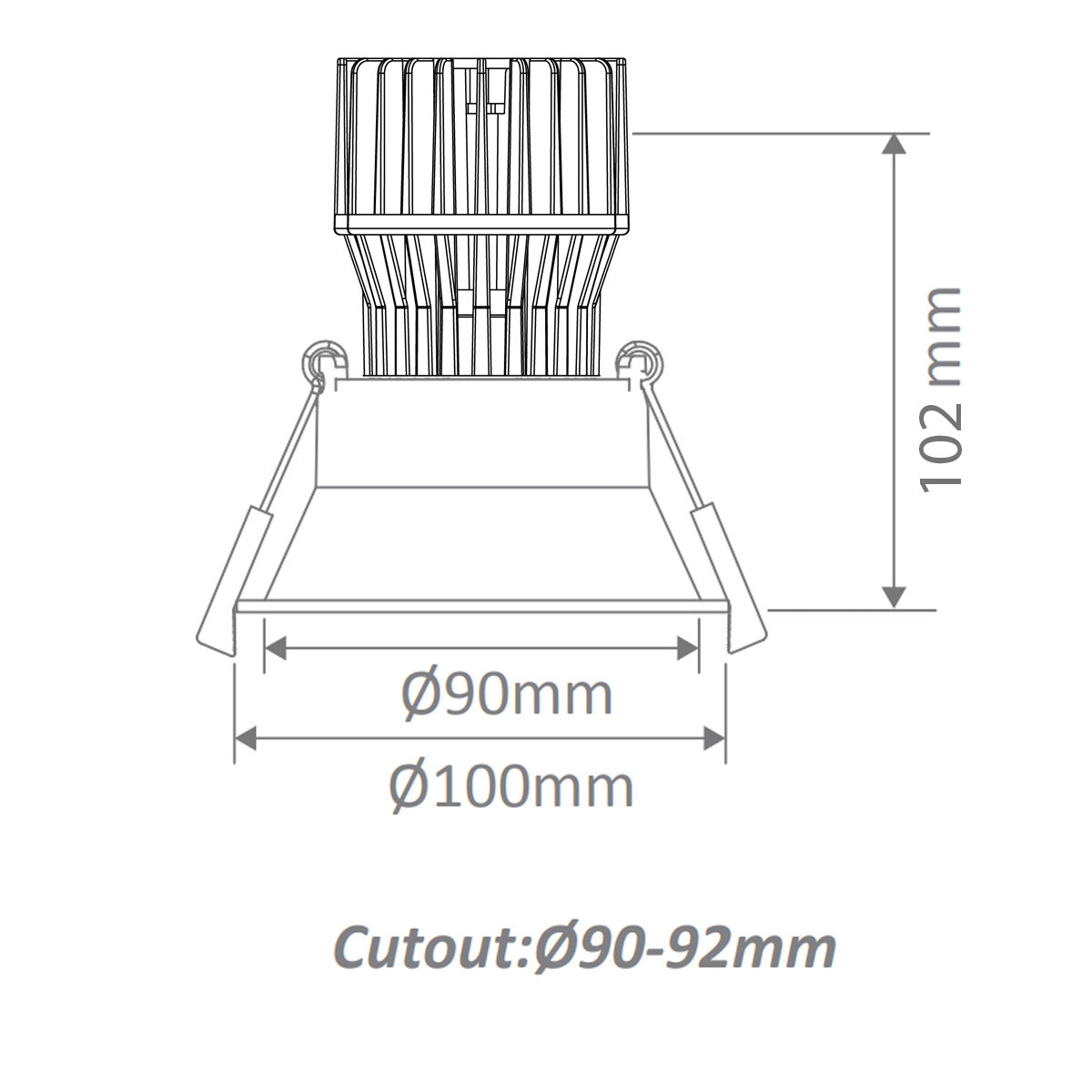 Premio Fixed Recessed LED Downlight