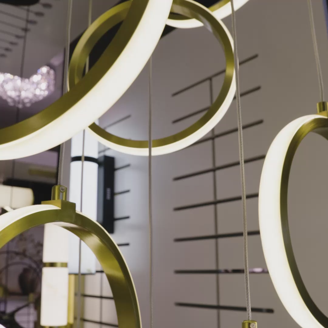 Load video: Bolla Ring LED Pendant Light