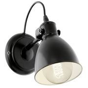 Priddy Vintage Wall Light with Steel Shade