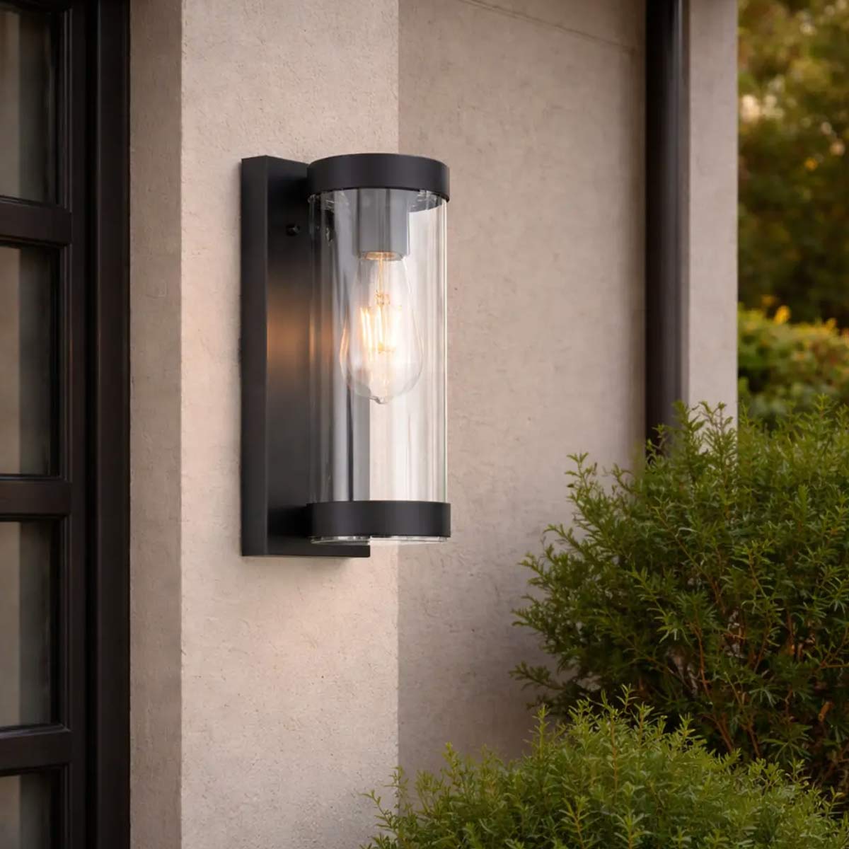 Provo Exterior Black Wall Light