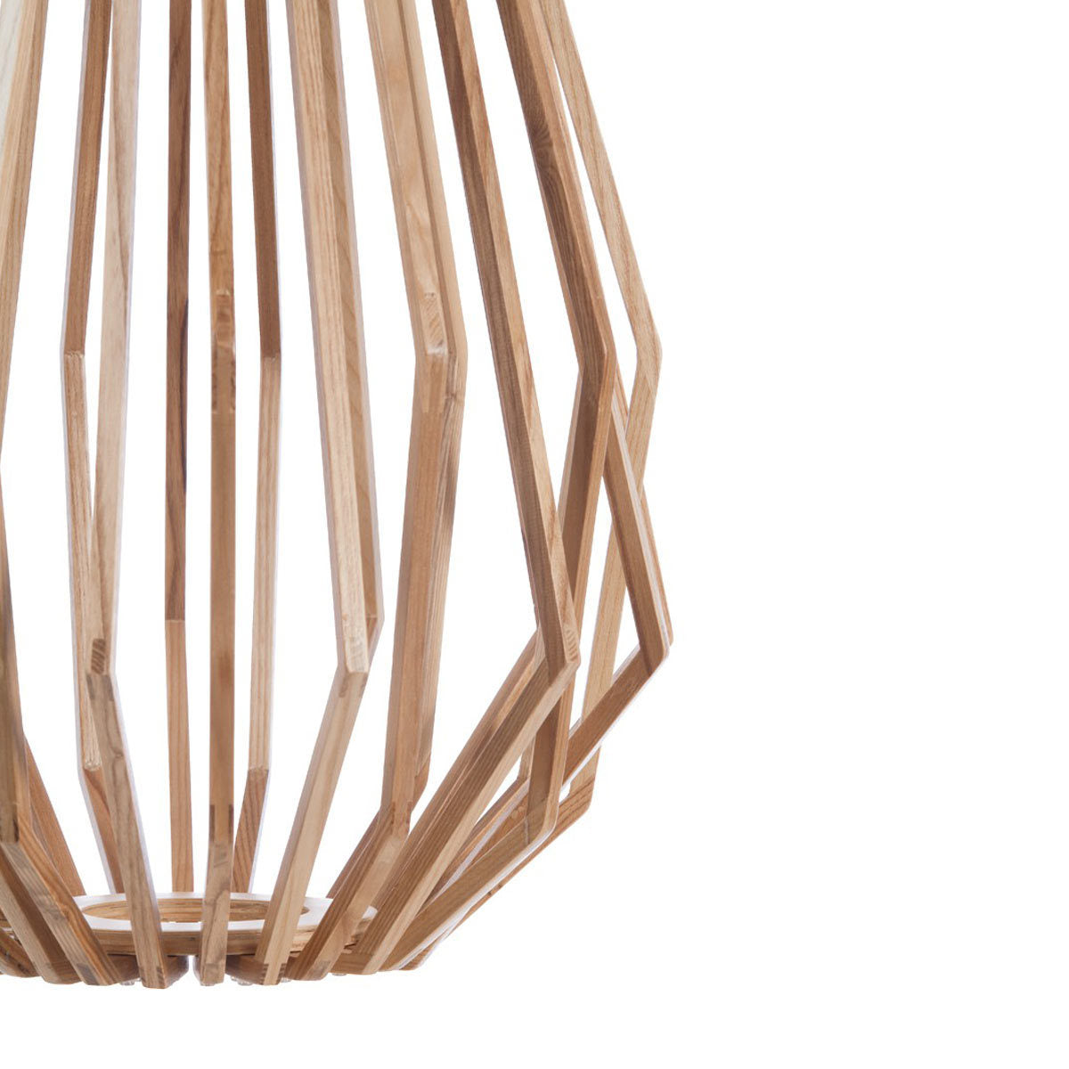 Ragusa Long Natural Wood Veneer Pendant Light