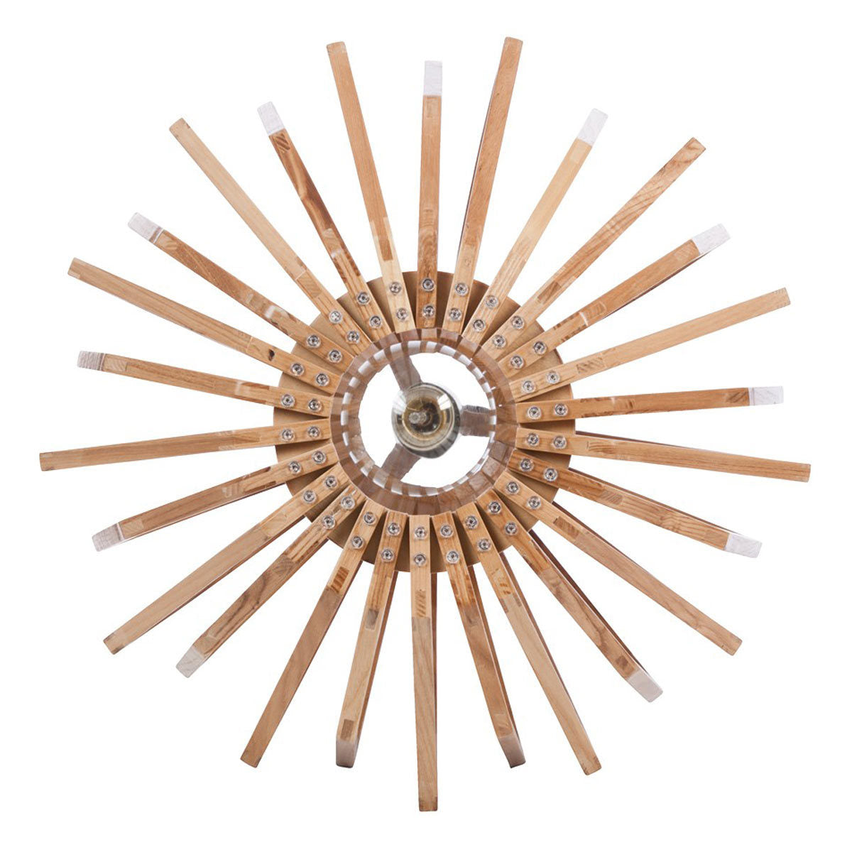 Ragusa Long Natural Wood Veneer Pendant Light