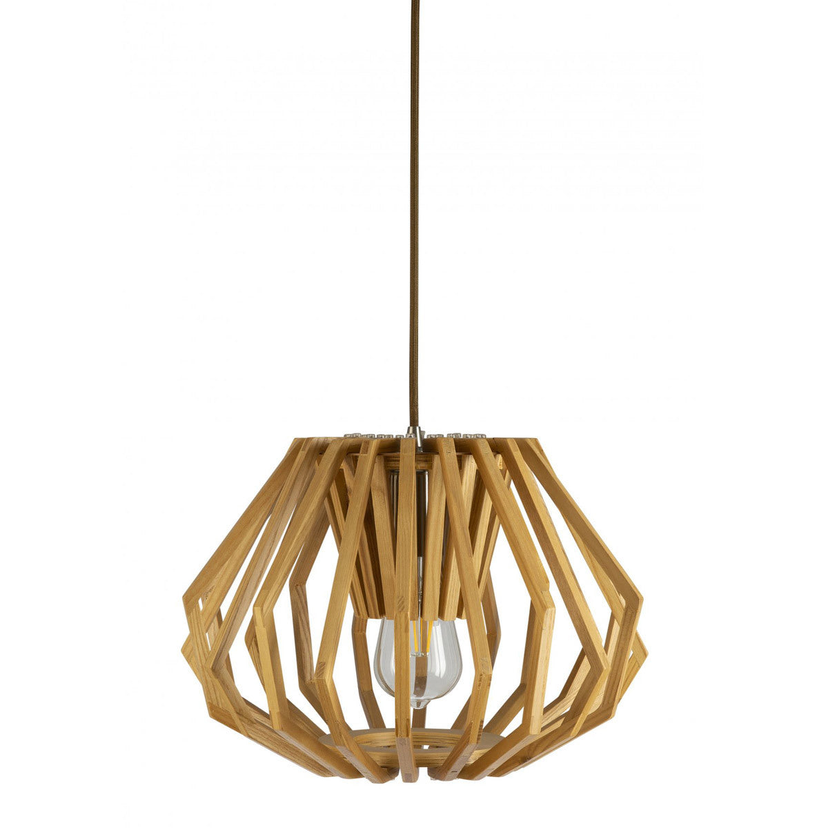 Ragusa Small Wood Veneer Pendant Light