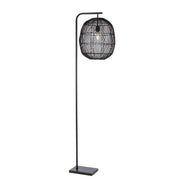Rana Hand-Woven Rattan Floor Lamp - Modern Design