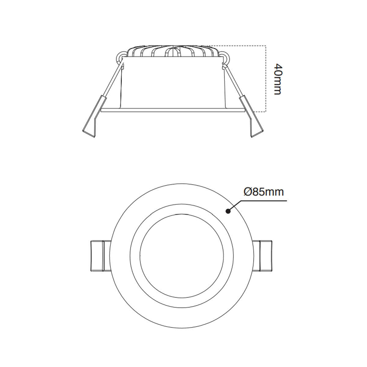 Recessed 7W LED Downlight with Dimmable Driber