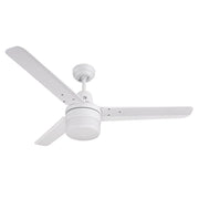 Roma 3 Blade AC Ceiling Fan with B22 Light - Black