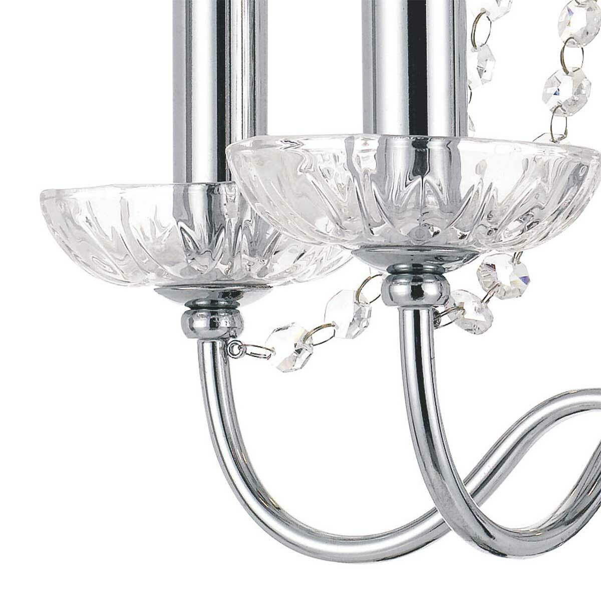 Rhine 5 Light Crystal Chandelier in Traditional Style