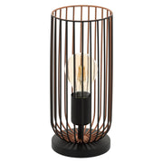 Roccamena Metal Wire Table Lamp with Exposed Bulb
