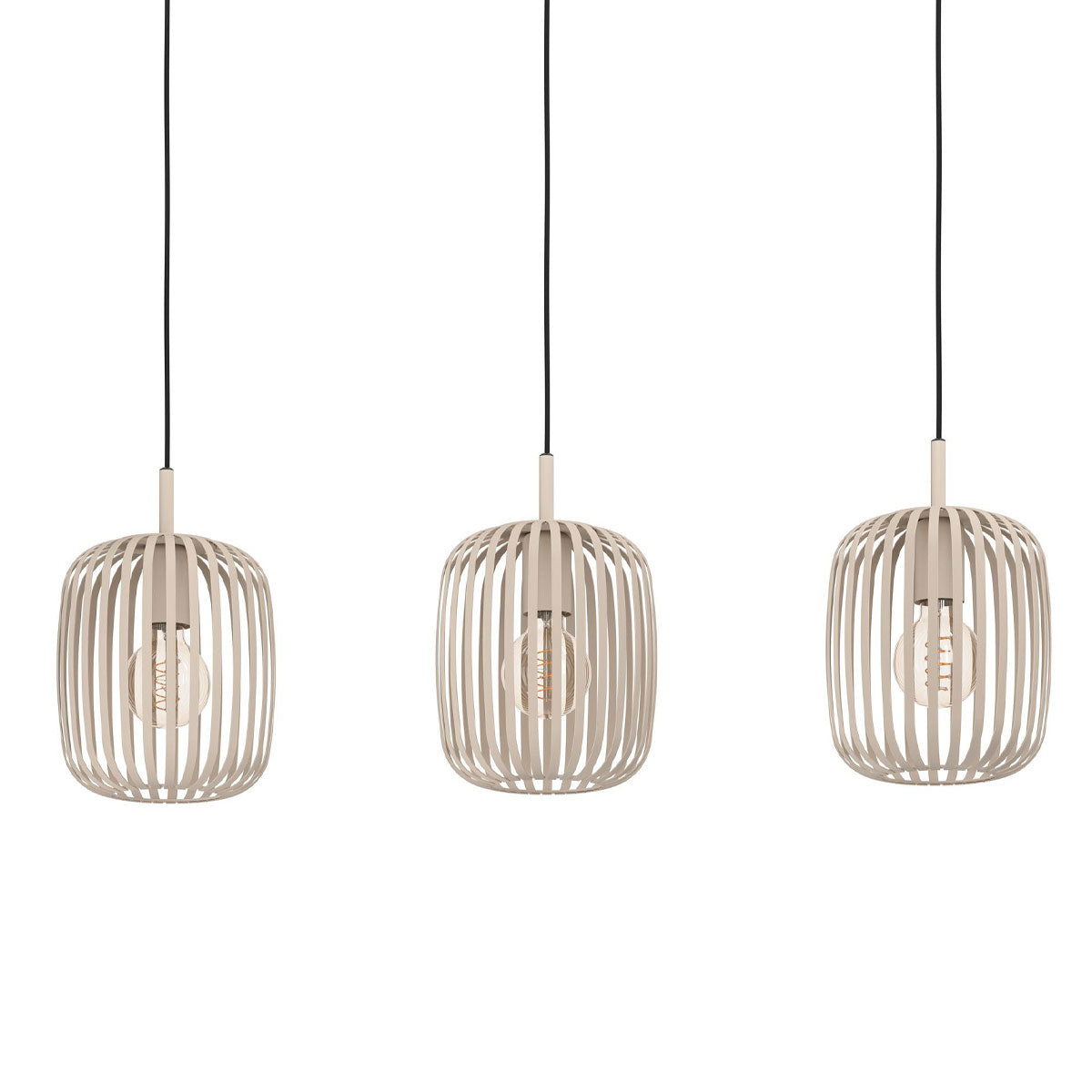 Romazzina 3 Light Bar Pendant with Cage Design