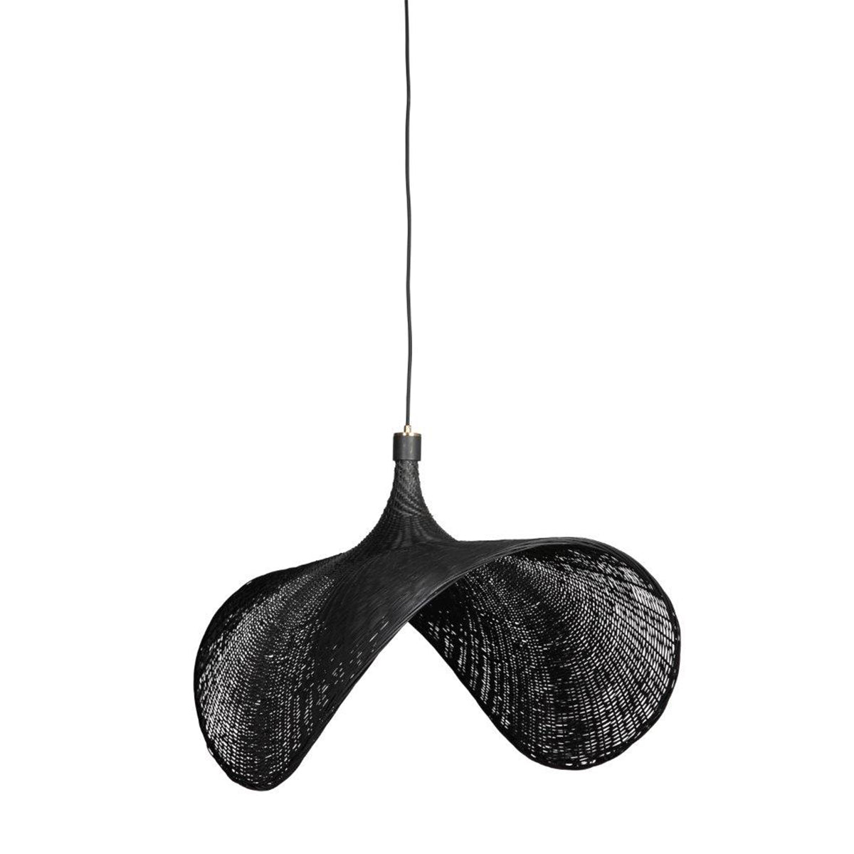 Rossana Rattan Curved Pendant Light - 500mm