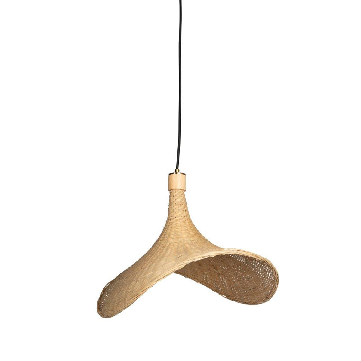 Rossana Rattan Curved Pendant Light - 500mm