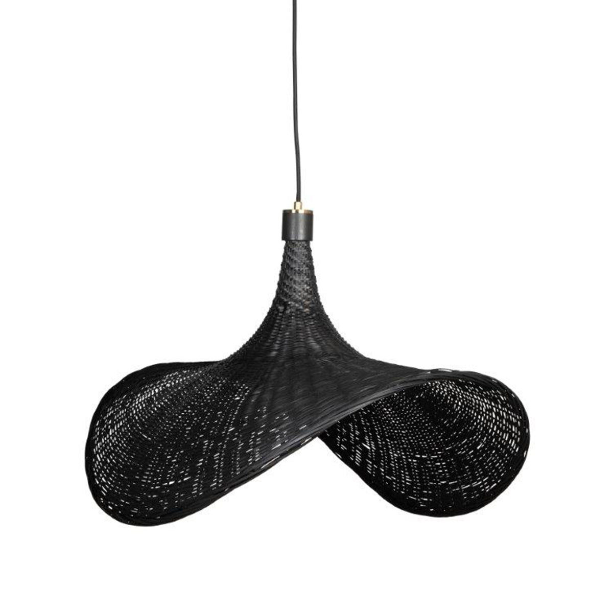 Rossana Rattan Curved Pendant Light - 500mm