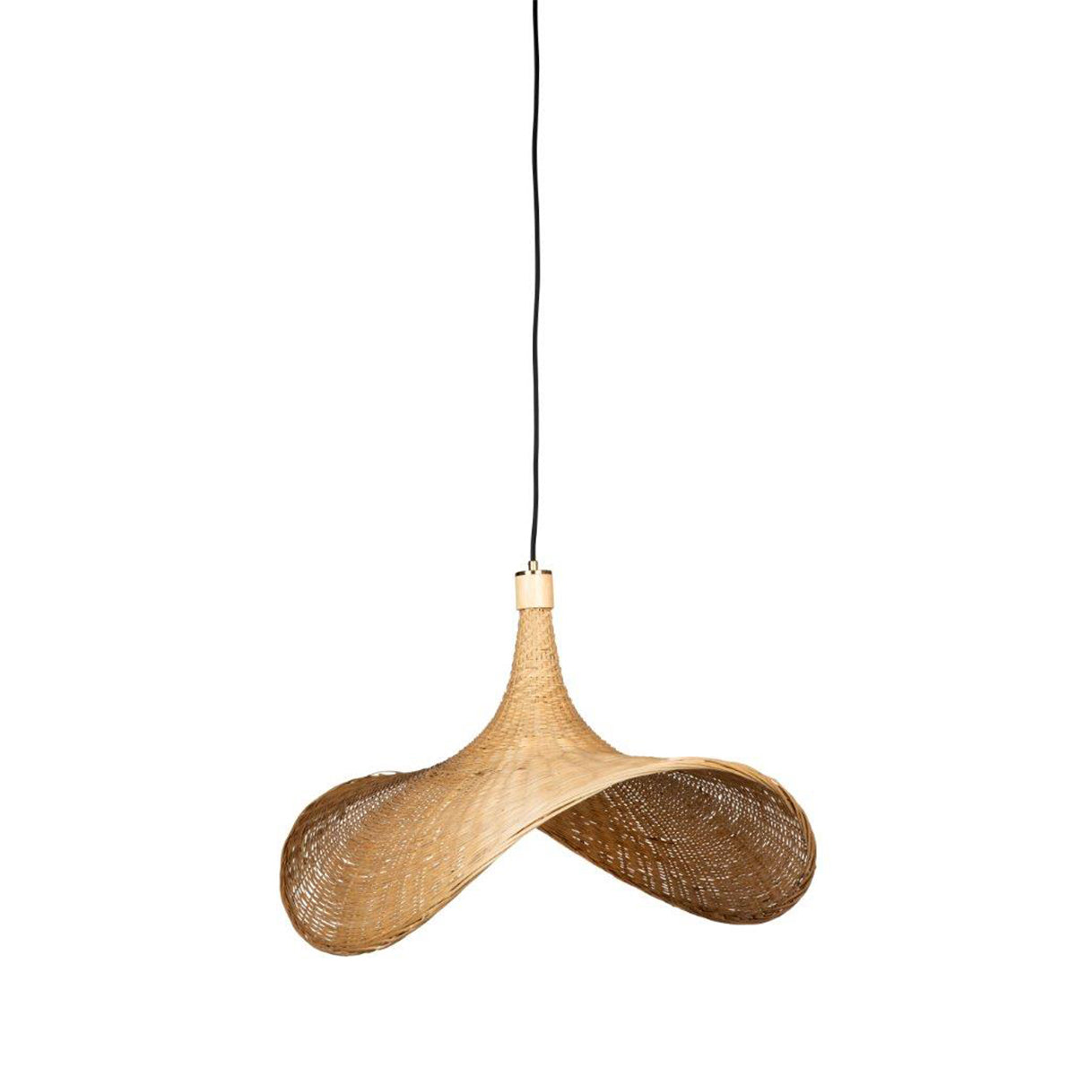 Rossana Rattan Curved Pendant Light - 500mm