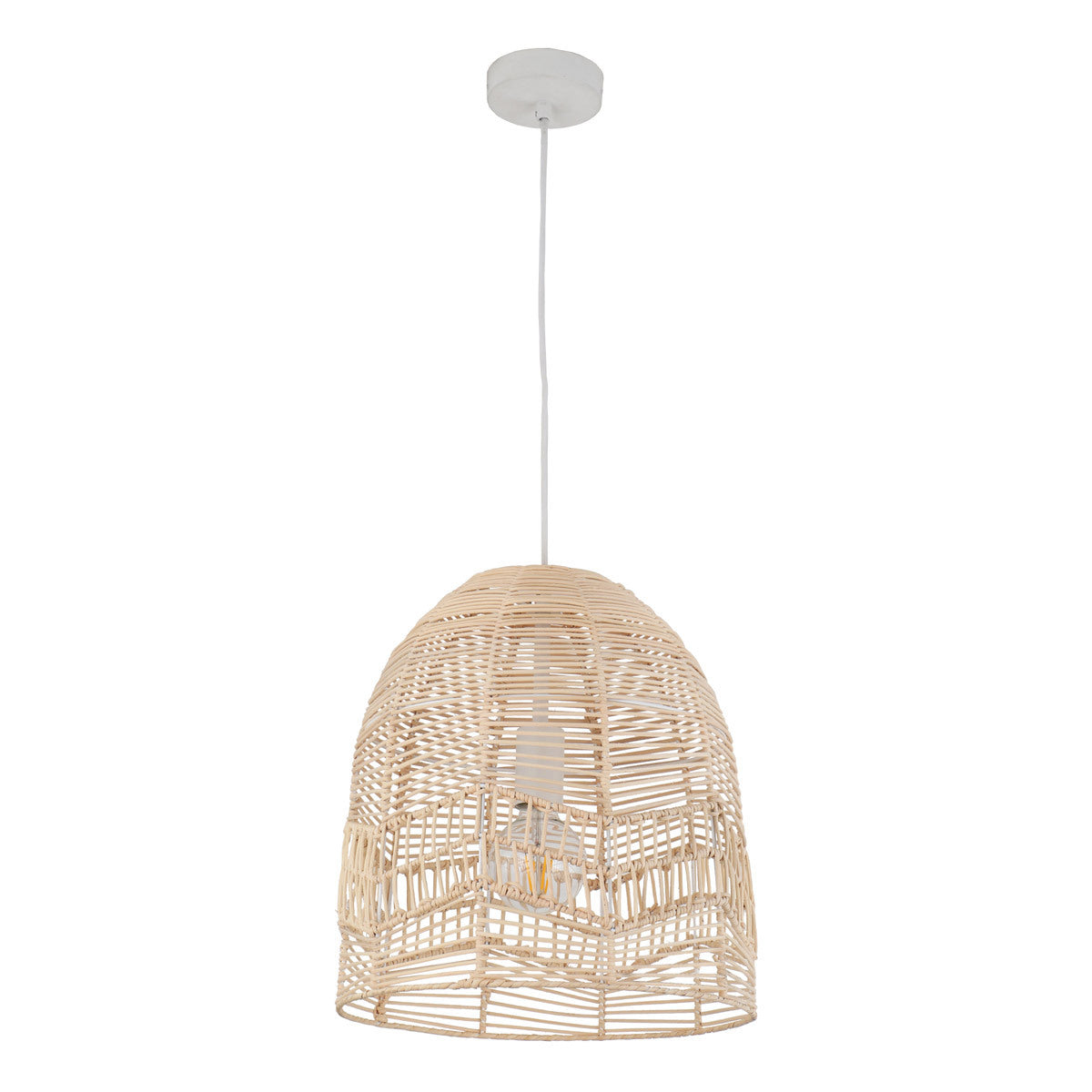 Rota Natural Rattan/Cane Ellipse Pendant Light
