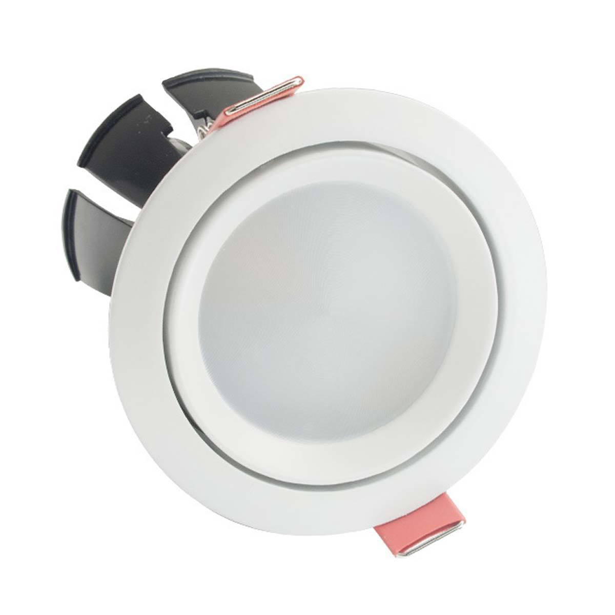 Rotary Round 12W LED DownLight 12W - White - 5000K Cool White