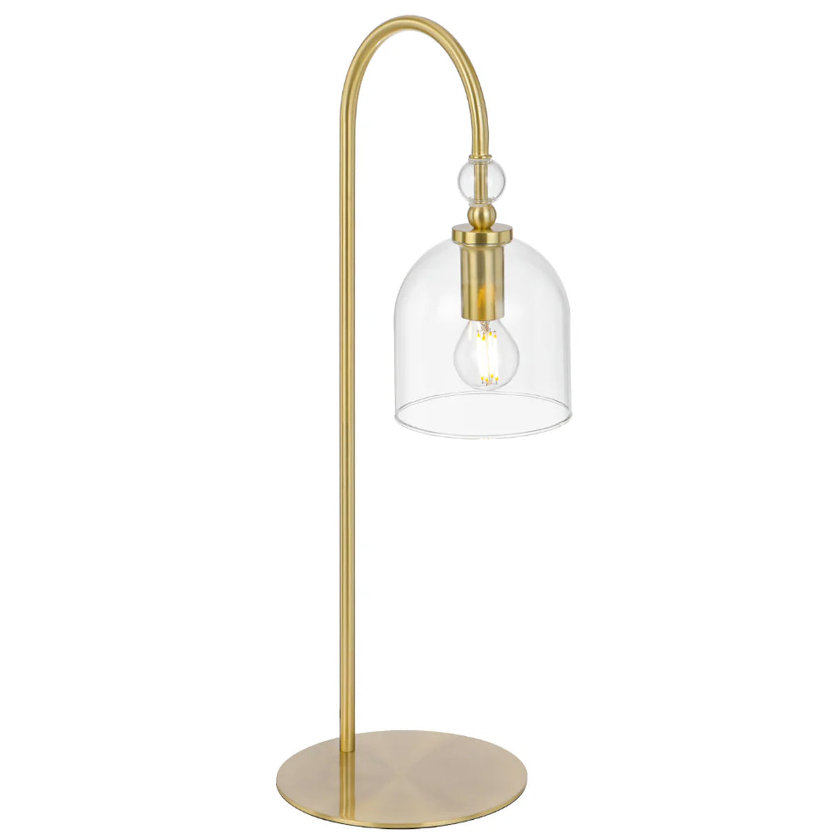 Rotif Table Lamp with Glass Dome Shade