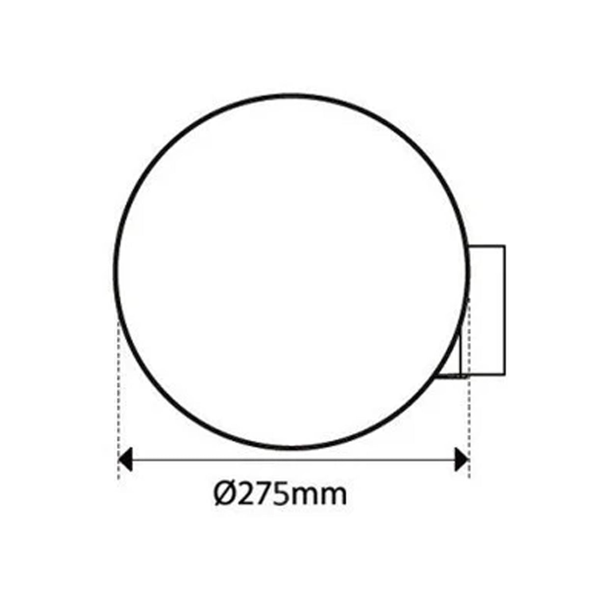 Round Exhaust Ceiling Fan White   Altair