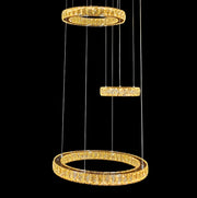 Rozanno 3 Ring Pendant - Chrome - Tri-Colour