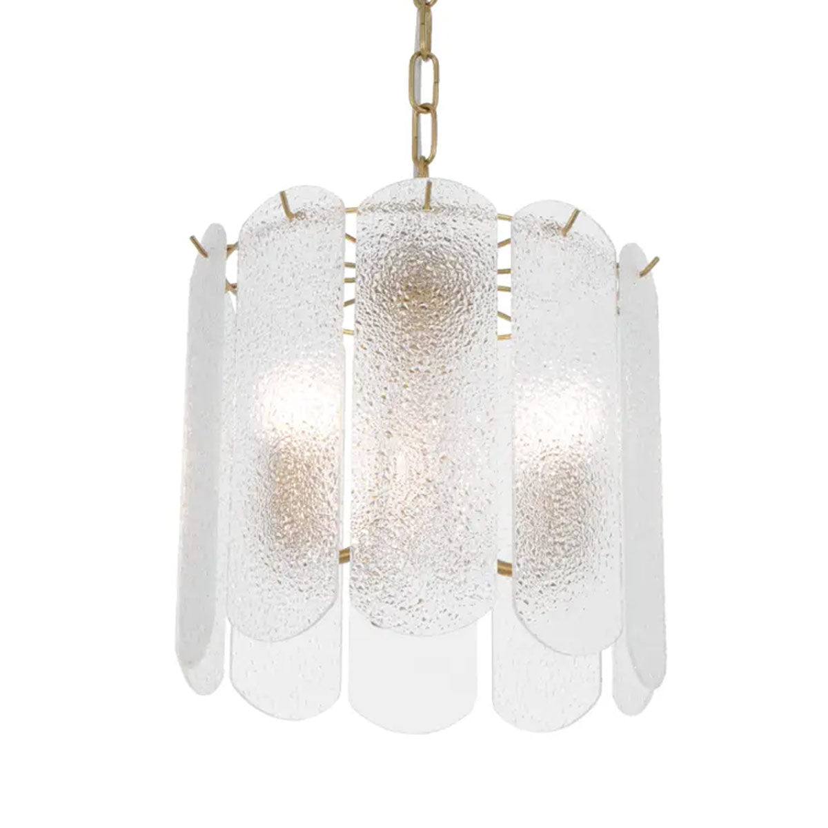 Samona Textured Glass 3 Light Pendant