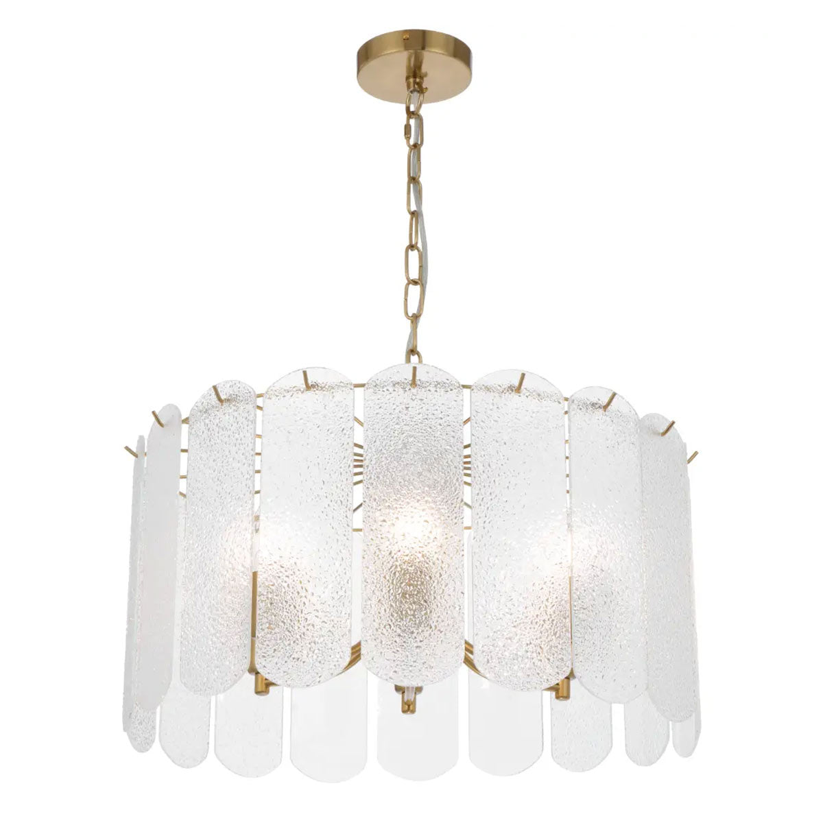 Samona Textured Glass 6 Light Pendant