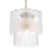 Samona Textured Glass 8 Light Pendant