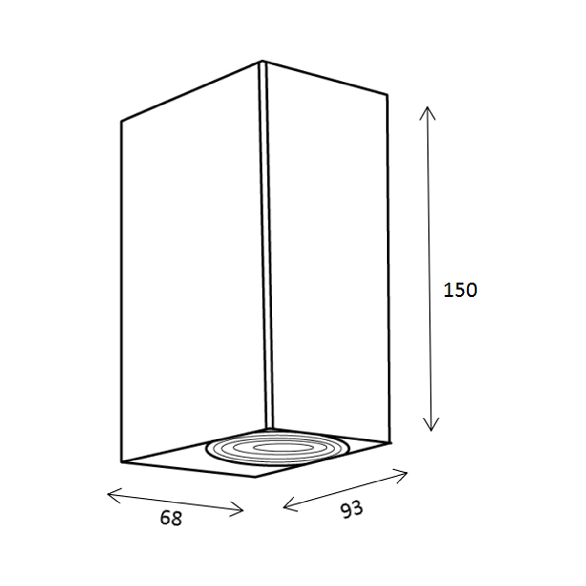 Santario Outdoor Wall Light - 240V
