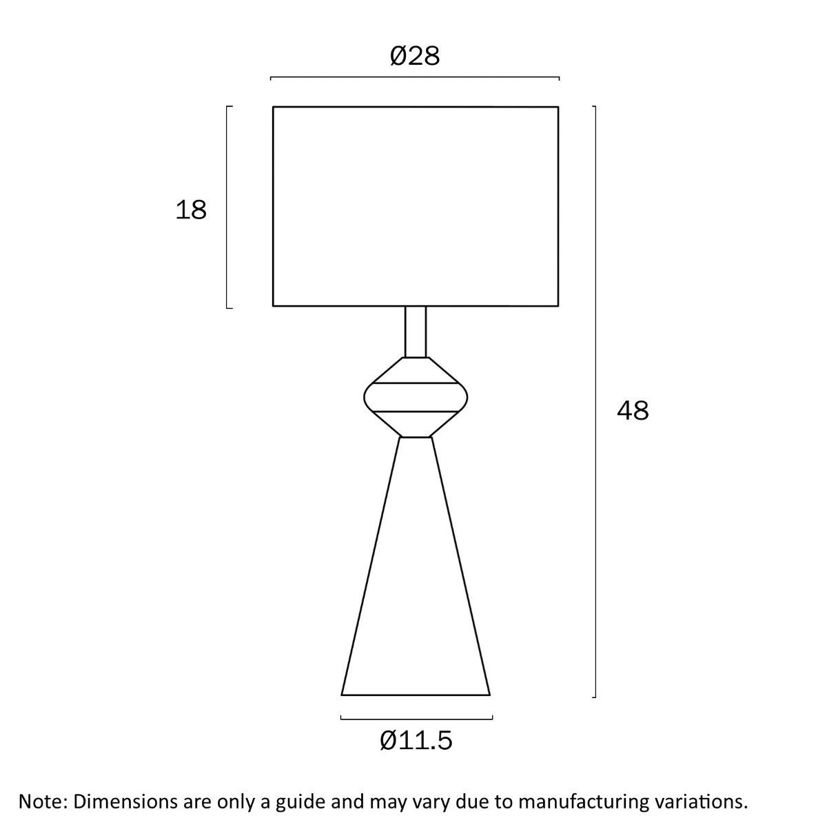 Satillo Table Lamp with Gold Accents