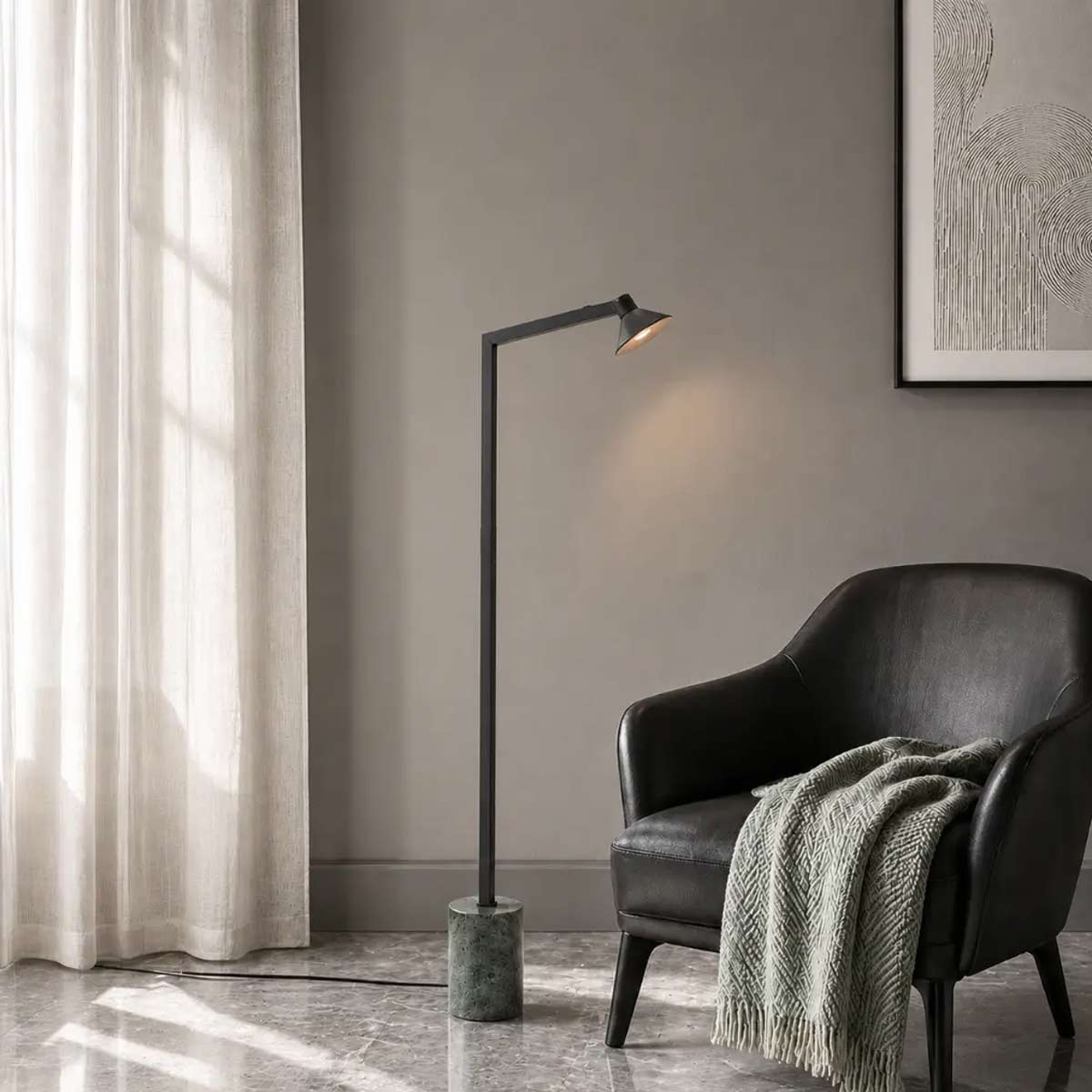 Satrom Marble LED Floor Lamp