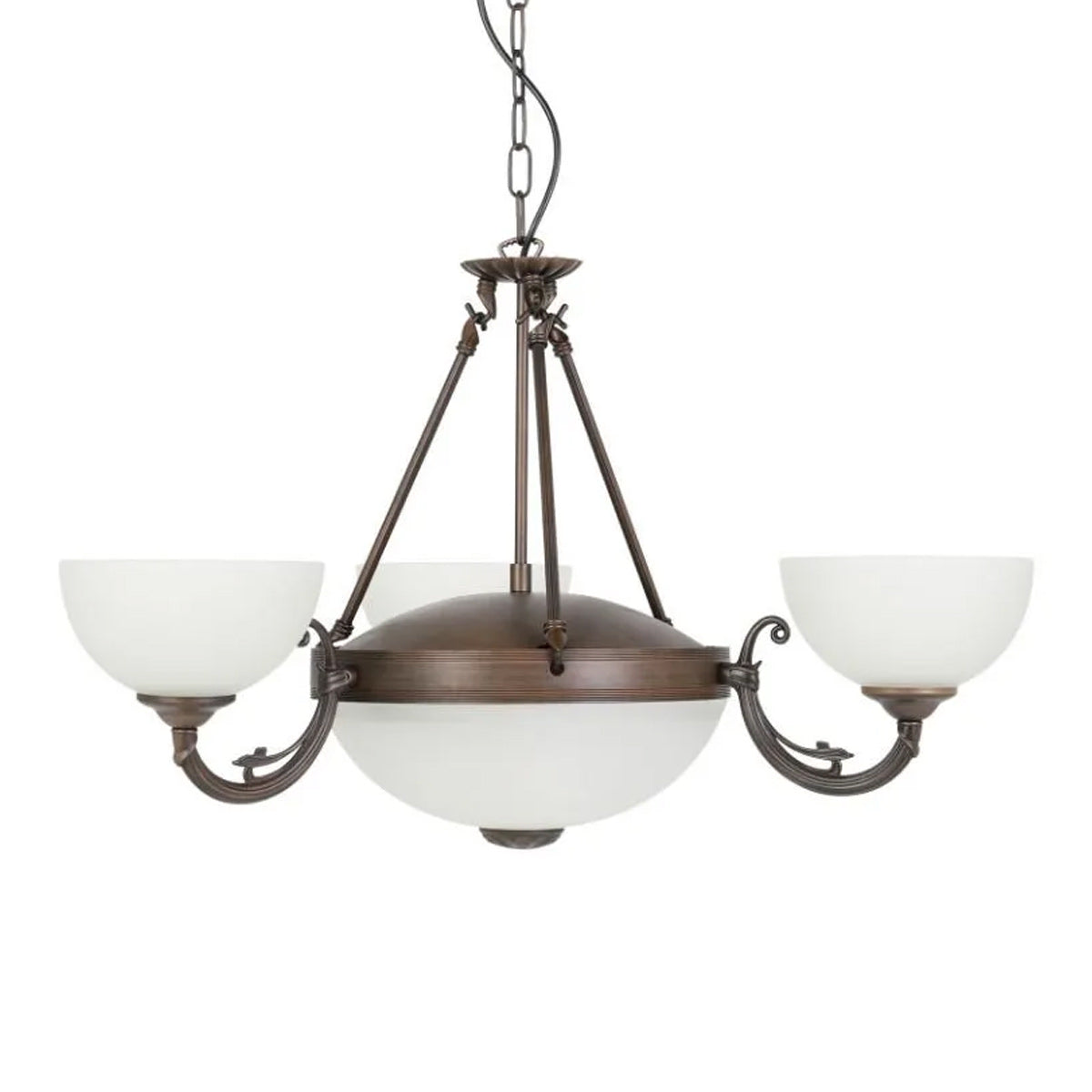 Savoy 3 Light Vintage Pendant Light